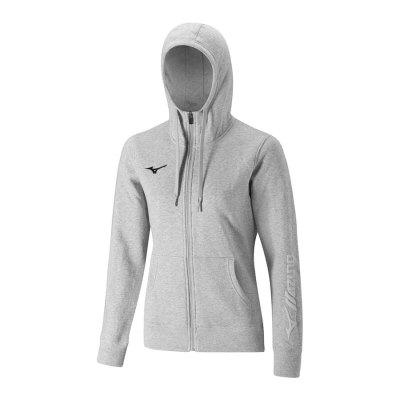 Sudaderas Con Capucha Mizuno Sweat FZ Mujer - Grises - Chile M573EFCNHV